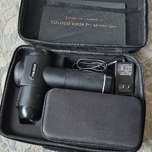 Toloco Black Massage Gun - Portable Percussion Massager